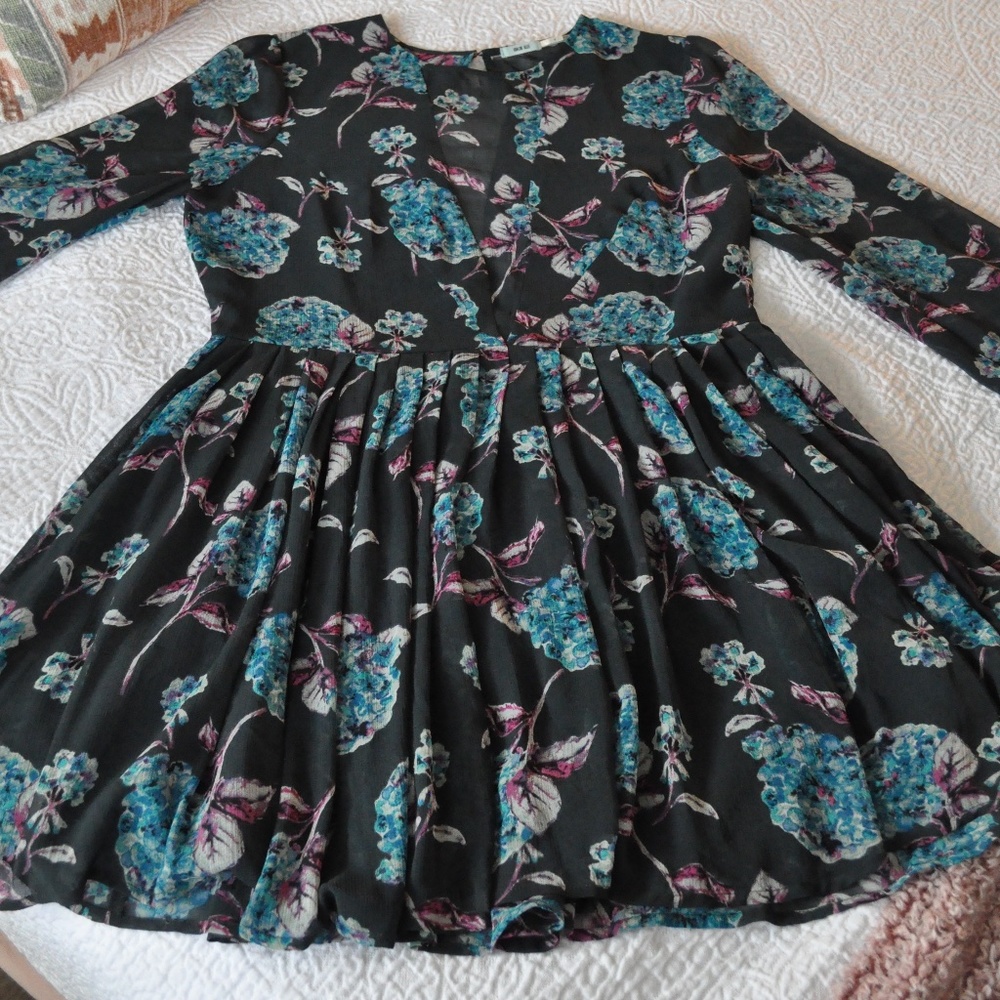 UO Kimchi Blue Long Sleeve Mini Dress